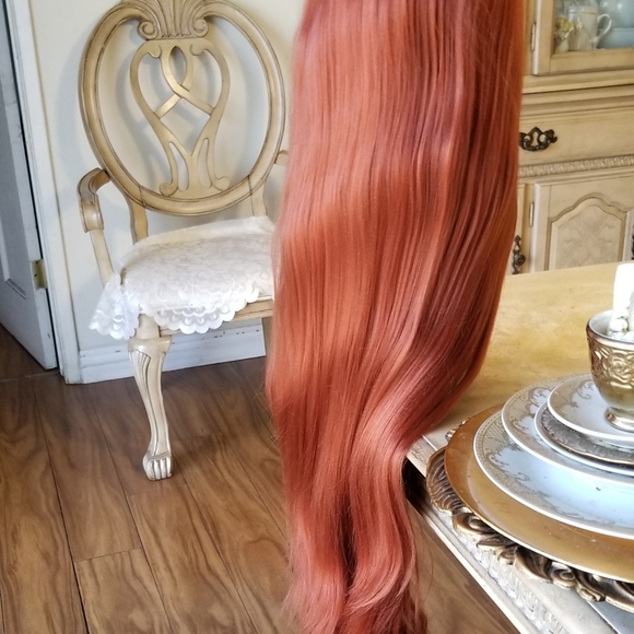 Copper Straight Beauty Lace Front Wig main image 10